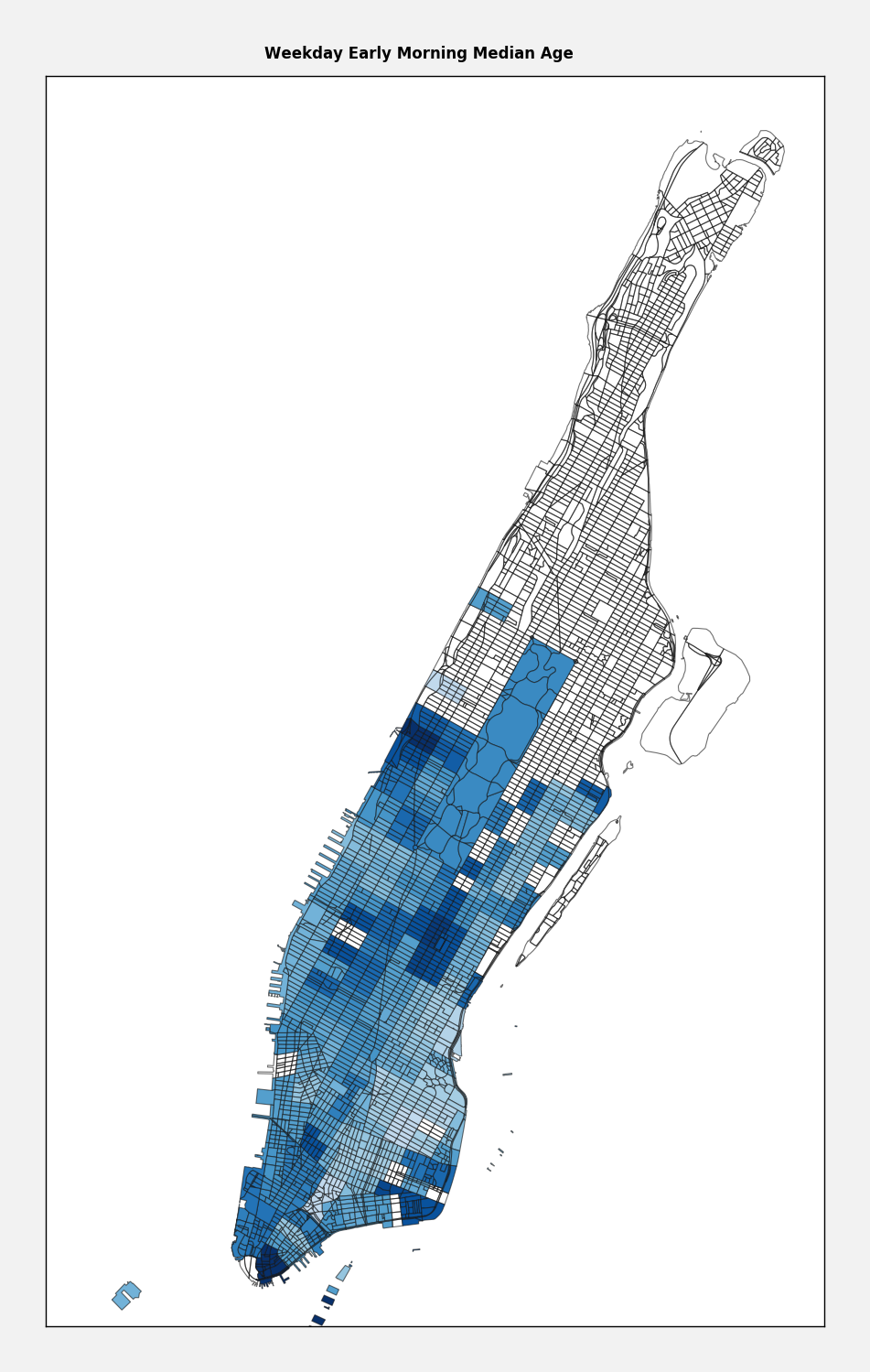 Weekday Morning Ridership Age by Census Tract