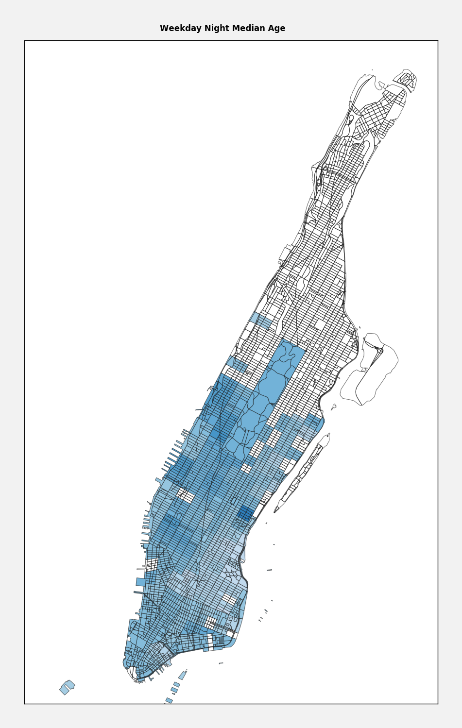 Weekday Evening Ridership Age by Census Tract